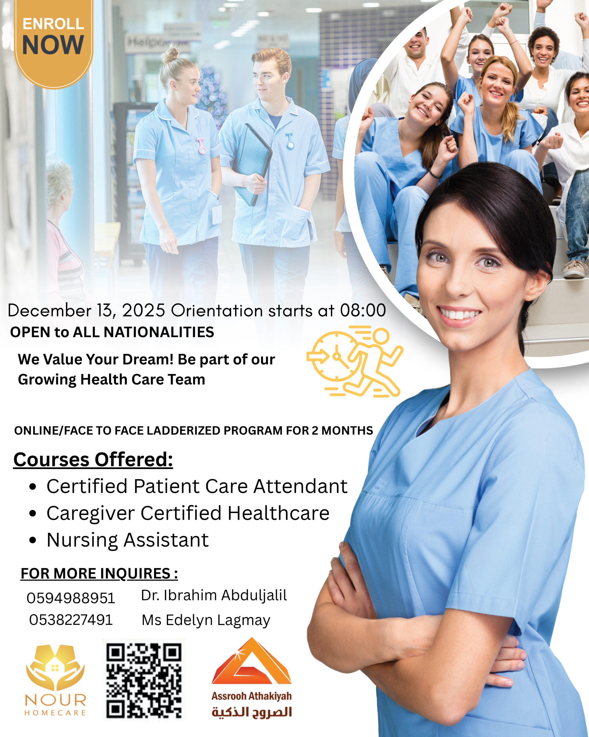 Certified caregiver, patient care attendant Certified nursing assistant